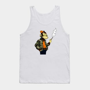 Monkey Smoking A Cigar Tank Top